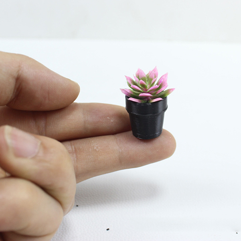 8Pcs Miniature Plastic Potted  - огляд і ціна Echeveria Succulent